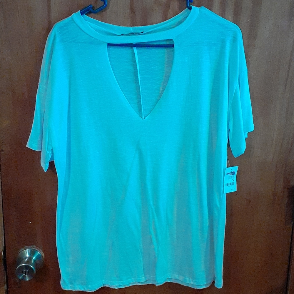 Charlotte Russe V-neck Size  medium Shirt New With
